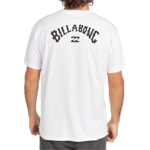 2026 Billabong Mens Arch Wave Short Sleeve Tee C1SS65BIP2 - White